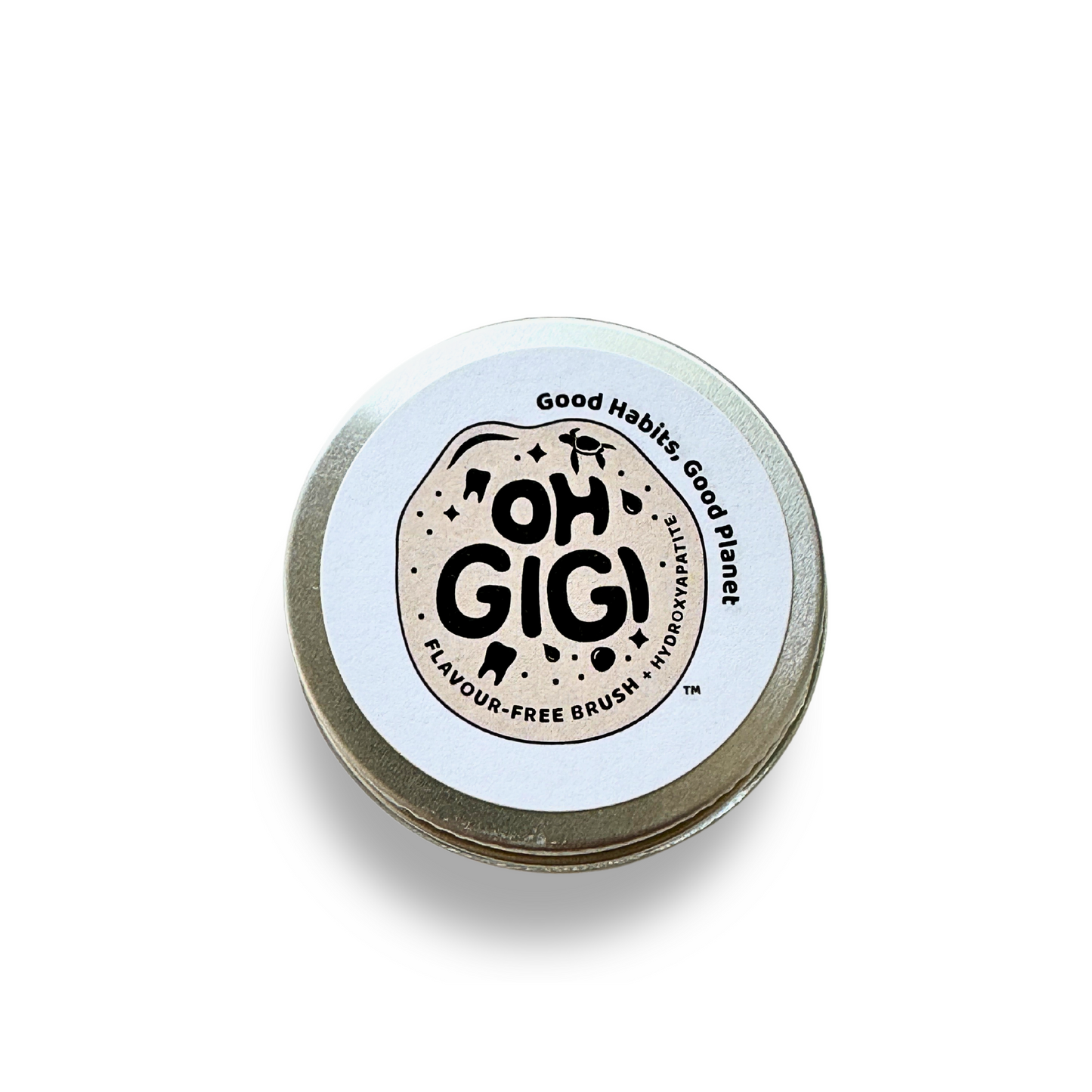 Hydroxyapatite Tooth Powder 'Flavour-Free Brush' & Pure Copper Tongue Cleaner Oral Detox Kit