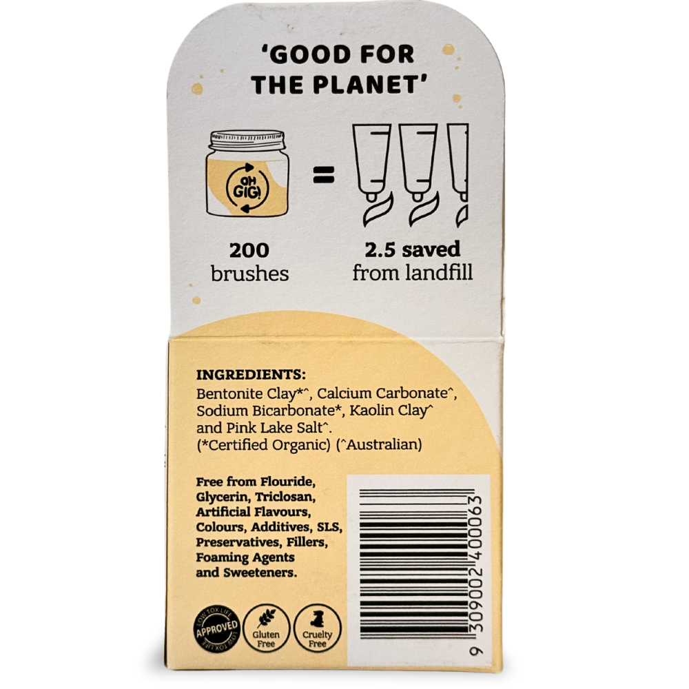 Organic Tooth Powder 'Flavour-Free Brush'