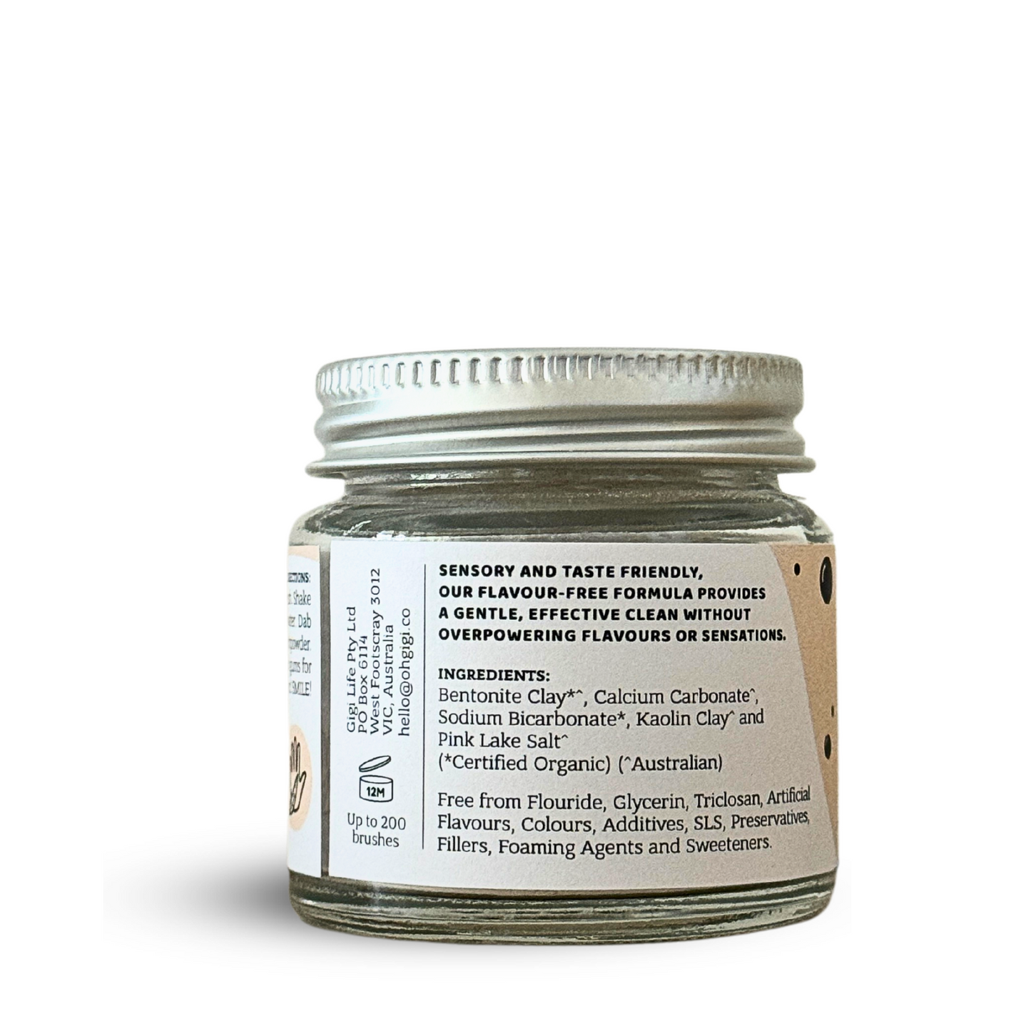 Organic Tooth Powder 'Flavour-Free Brush'