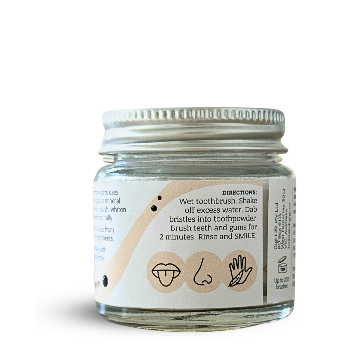 Organic Tooth Powder 'Flavour-Free Brush'