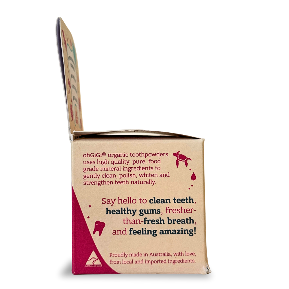 Ultimate Hydroxyapatite Tooth Powder 'Fruity Brush' Jar & Refill with a Pure Copper Tongue Cleaner Oral Detox Kit