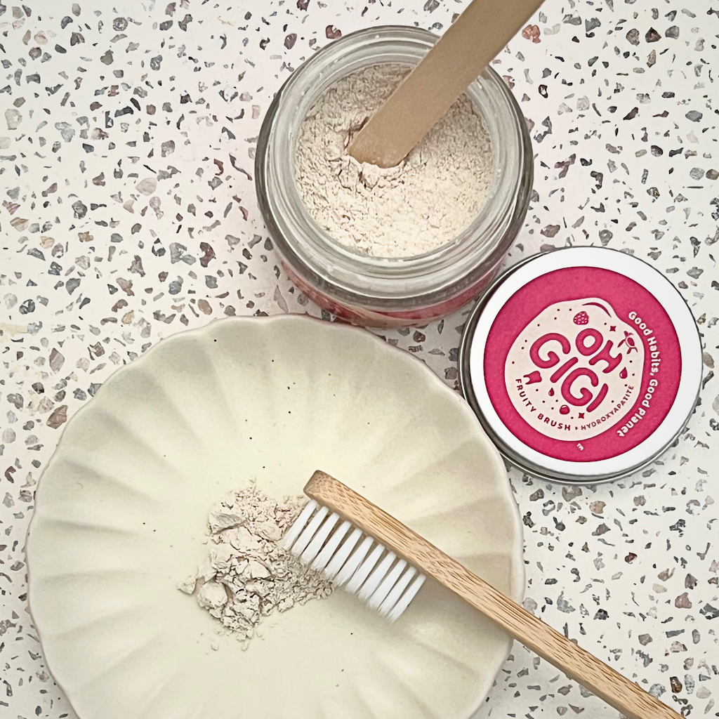 Hydroxyapatite Tooth Powder 'Fruity Brush'
