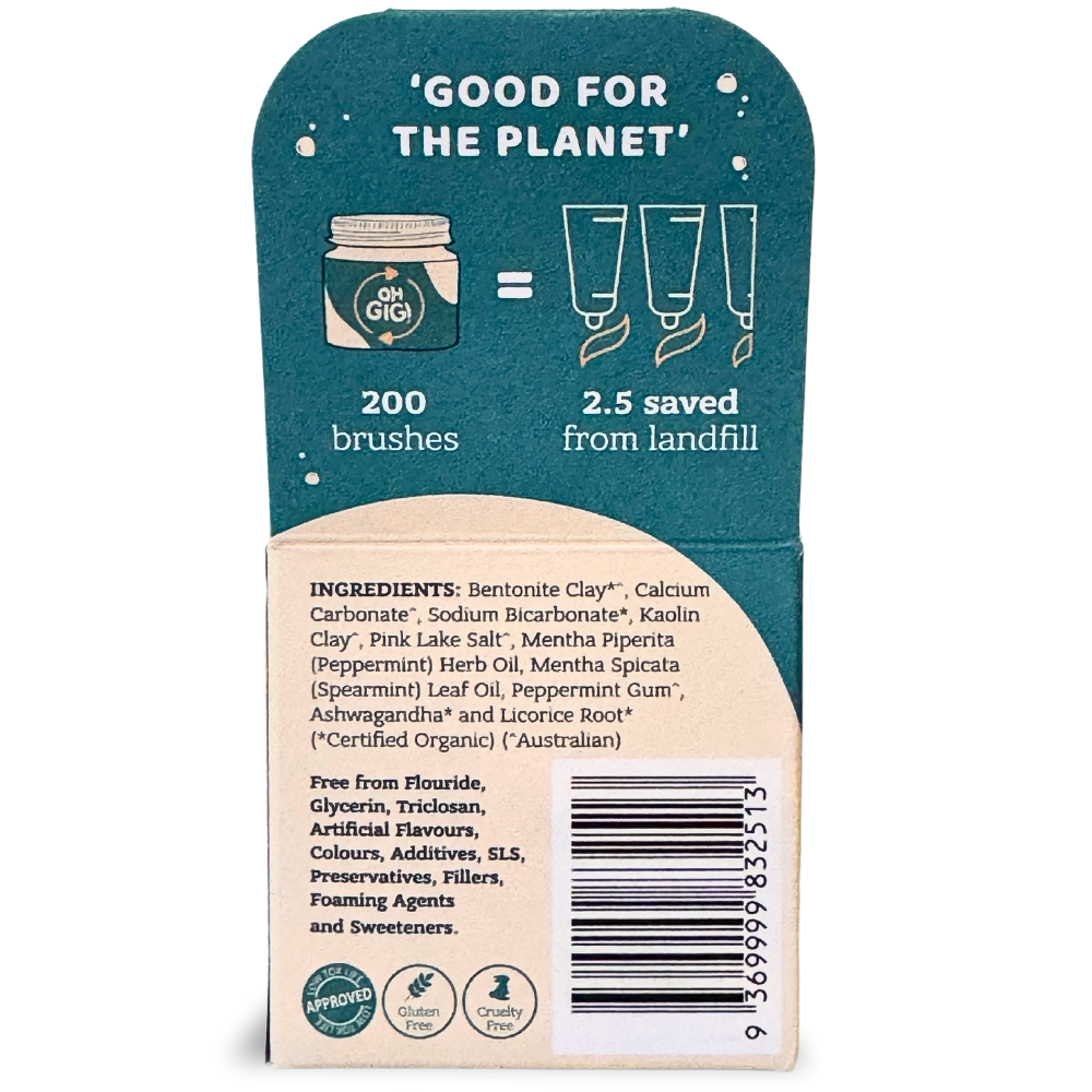 Organic Tooth Powder 'Minty Brush'
