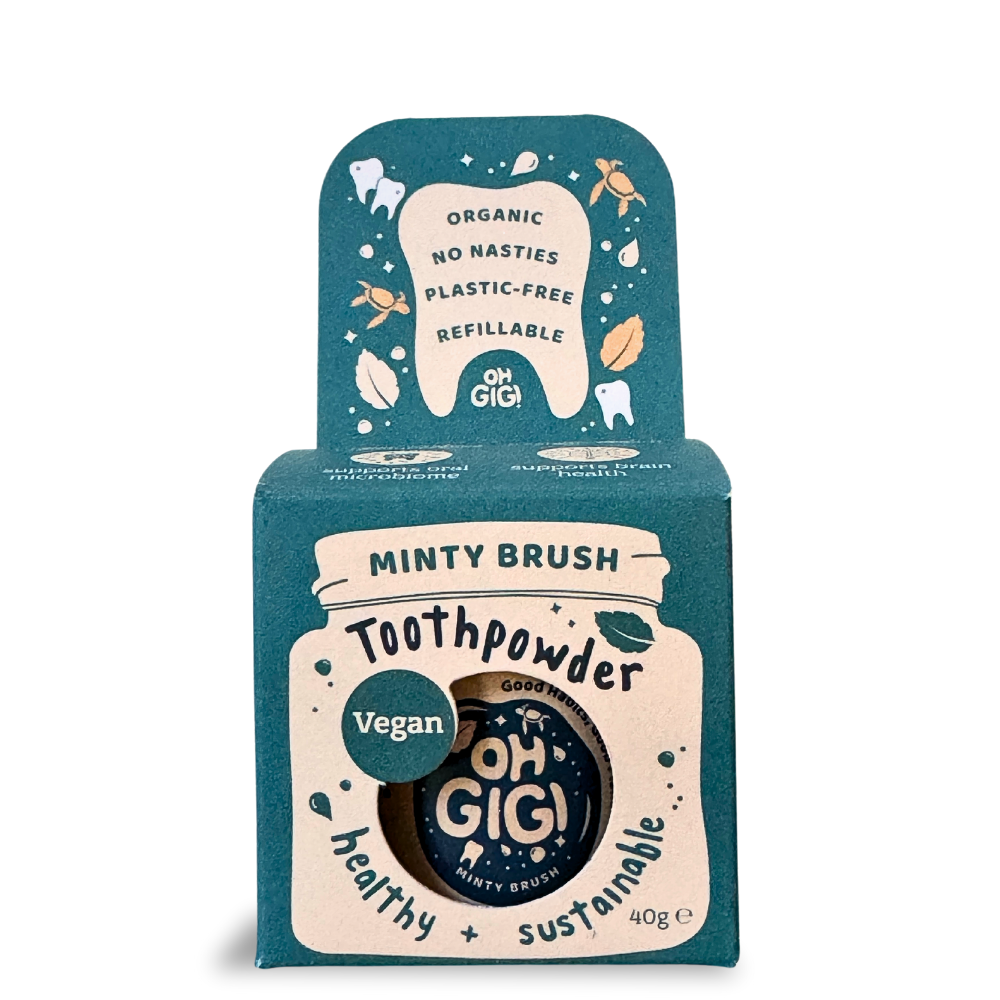 Organic Tooth Powder 'Minty Brush'