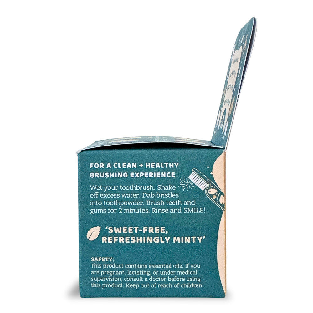 Organic Tooth Powder 'Minty Brush'