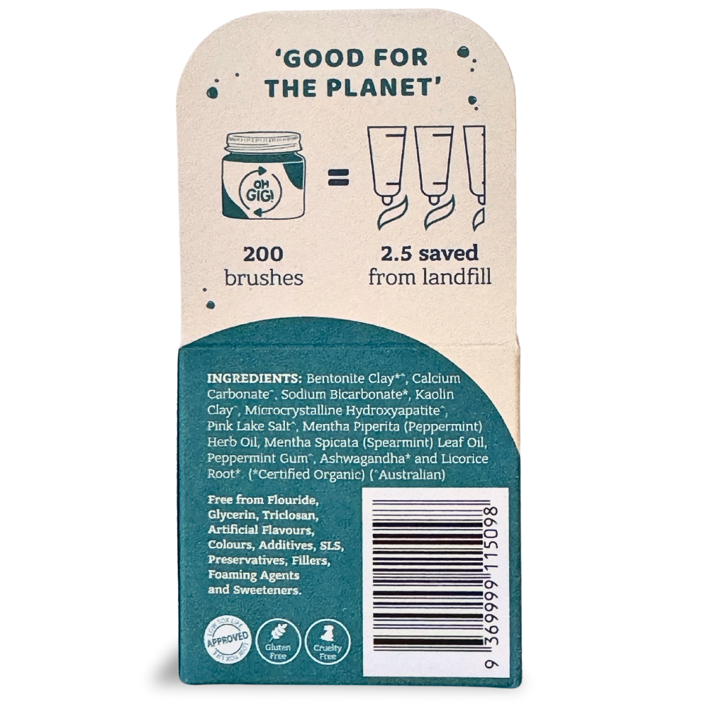Hydroxyapatite Tooth Powder 'Minty Brush'