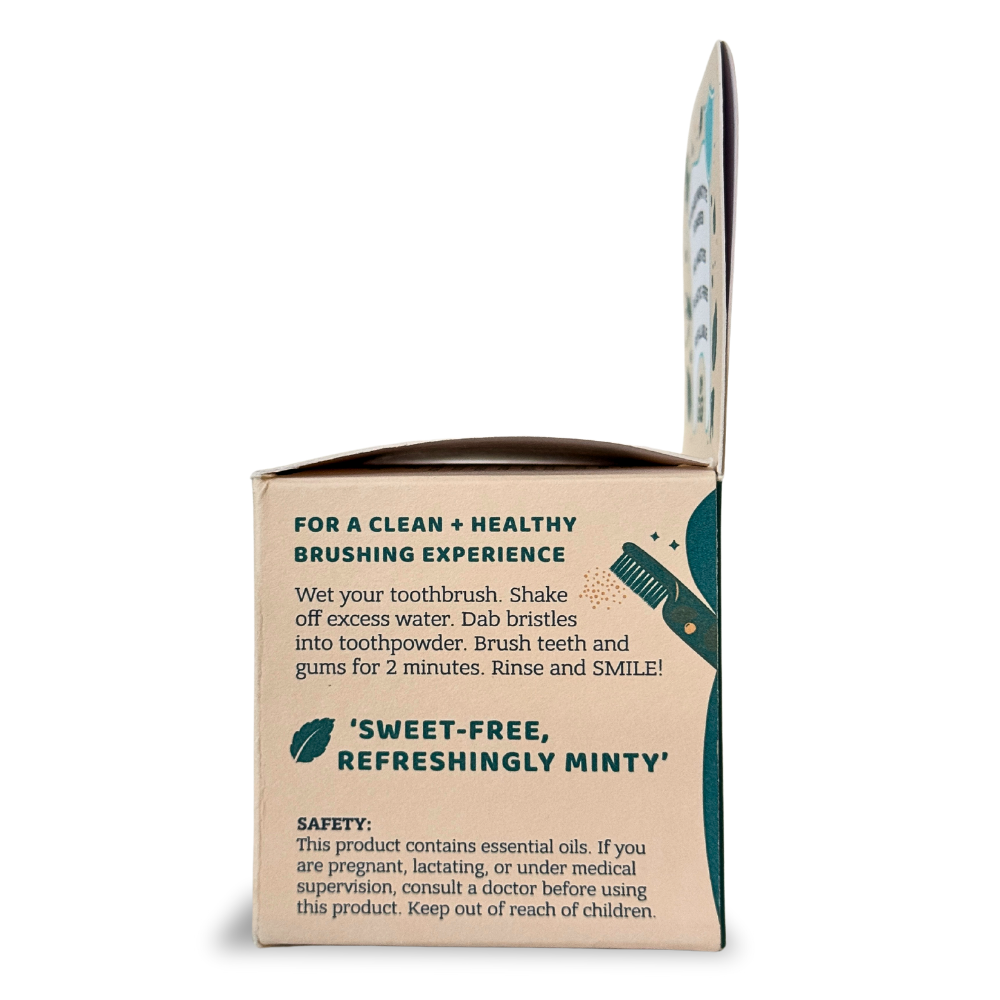 Hydroxyapatite Tooth Powder 'Minty Brush'