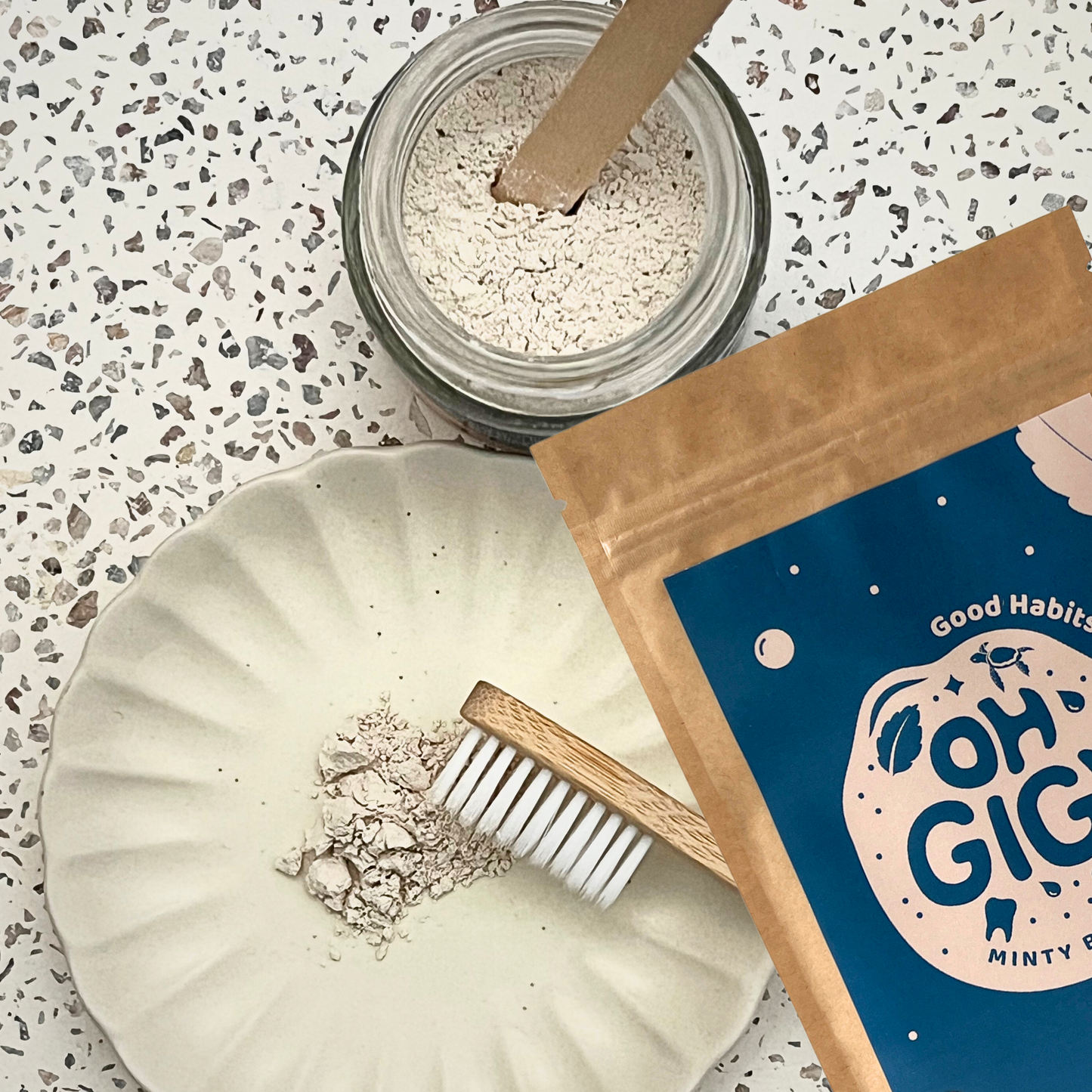 Hydroxyapatite Tooth Powder 'Minty Brush' Refills 100g