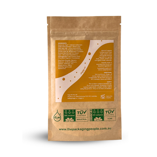 Organic Tooth Powder 'Native Brush' Refills 100g