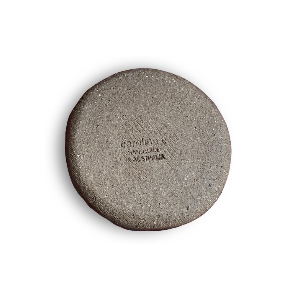 Handmade Ceramic Toothpowder Dish Black Gloss by Caroline C