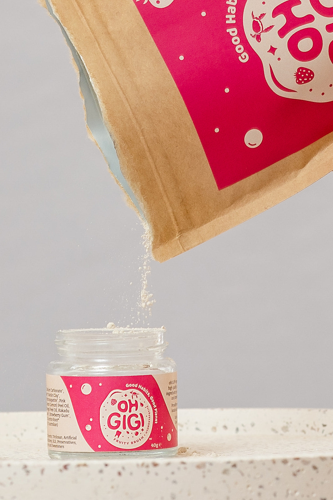 Hydroxyapatite Tooth Powder 'Fruity Brush' Refills 100g