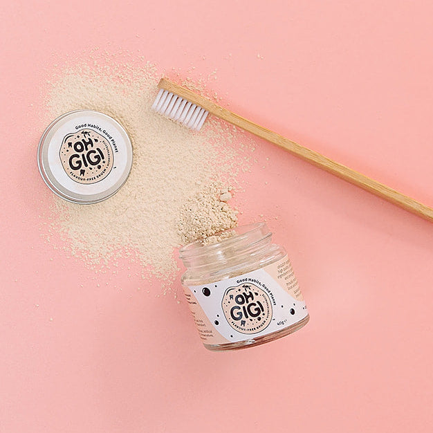 Hydroxyapatite Tooth Powder 'Flavour-Free Brush' Jar and Refill Pack