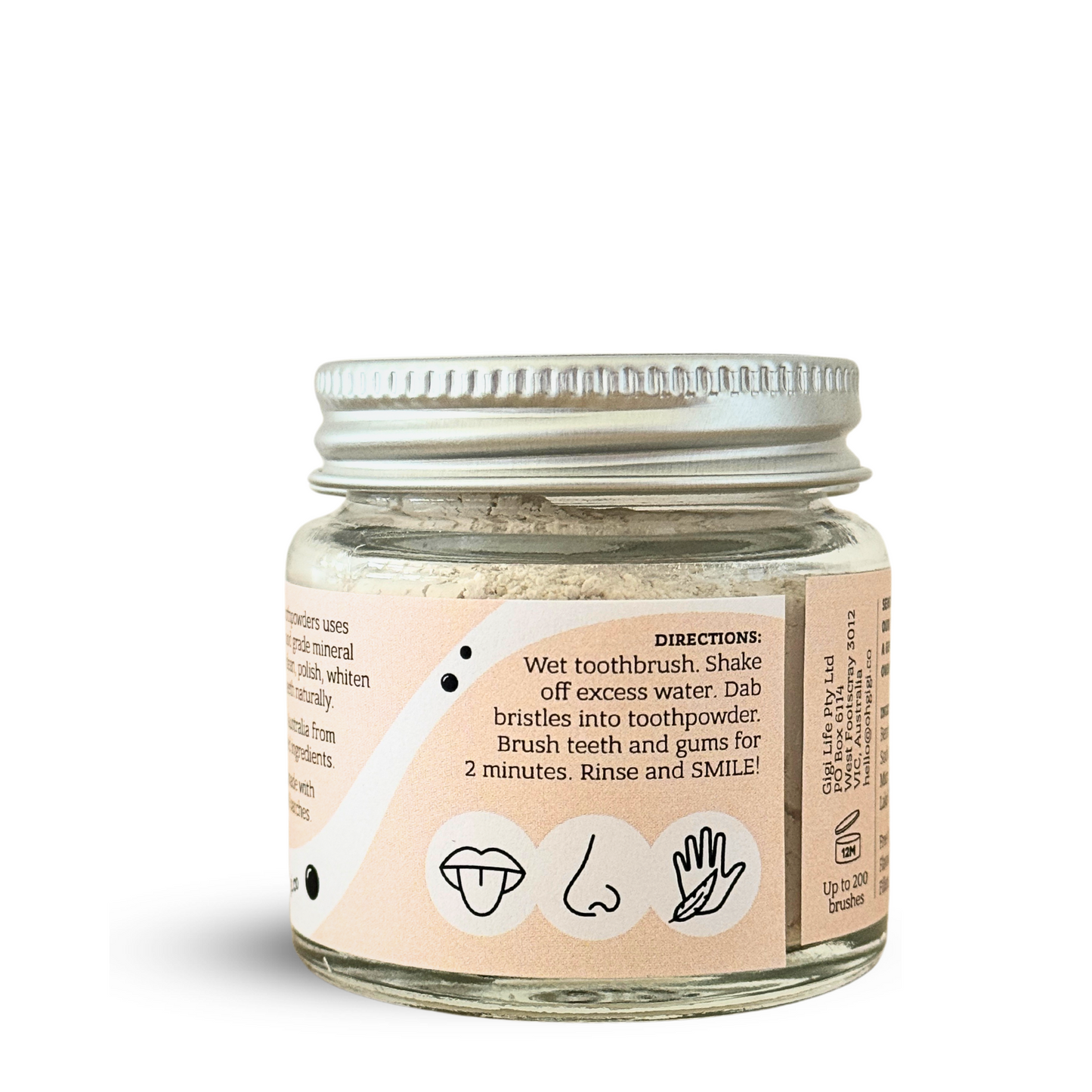 Organic Tooth Powder 'Flavour Free Brush' + Hydroxyapatite