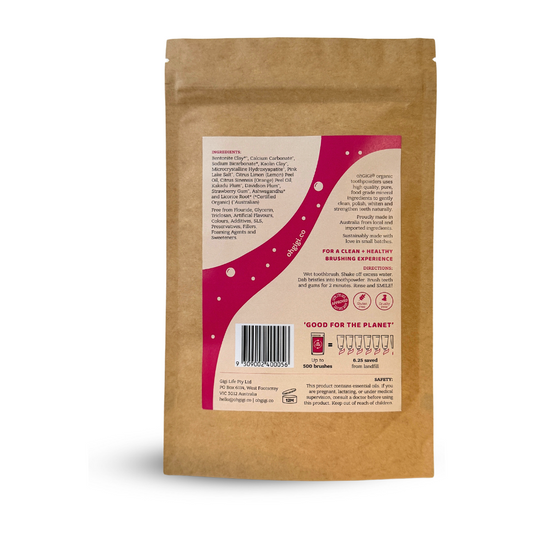 Hydroxyapatite Tooth Powder 'Fruity Brush' Refills 100g