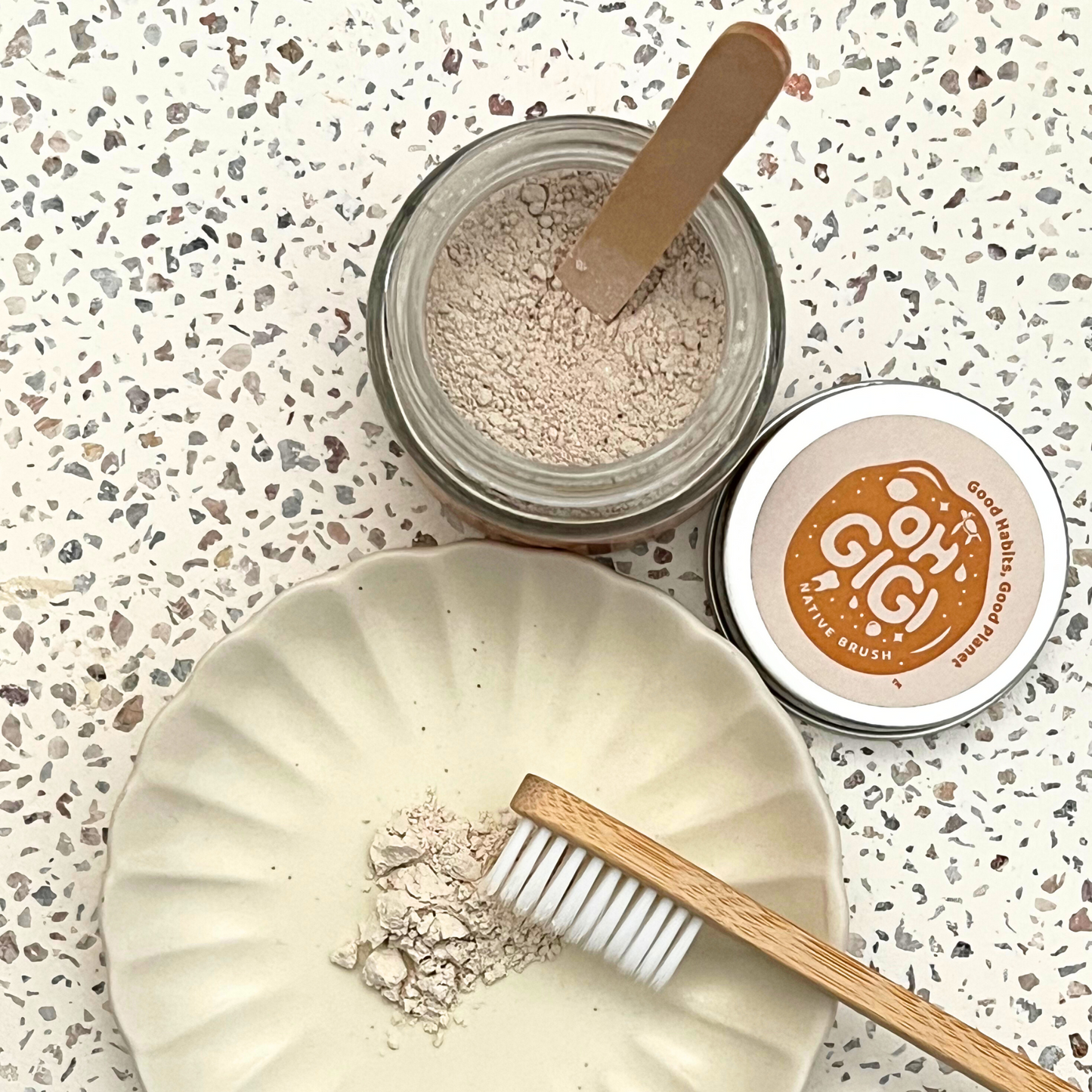 Organic Tooth Powder 'Native Brush'