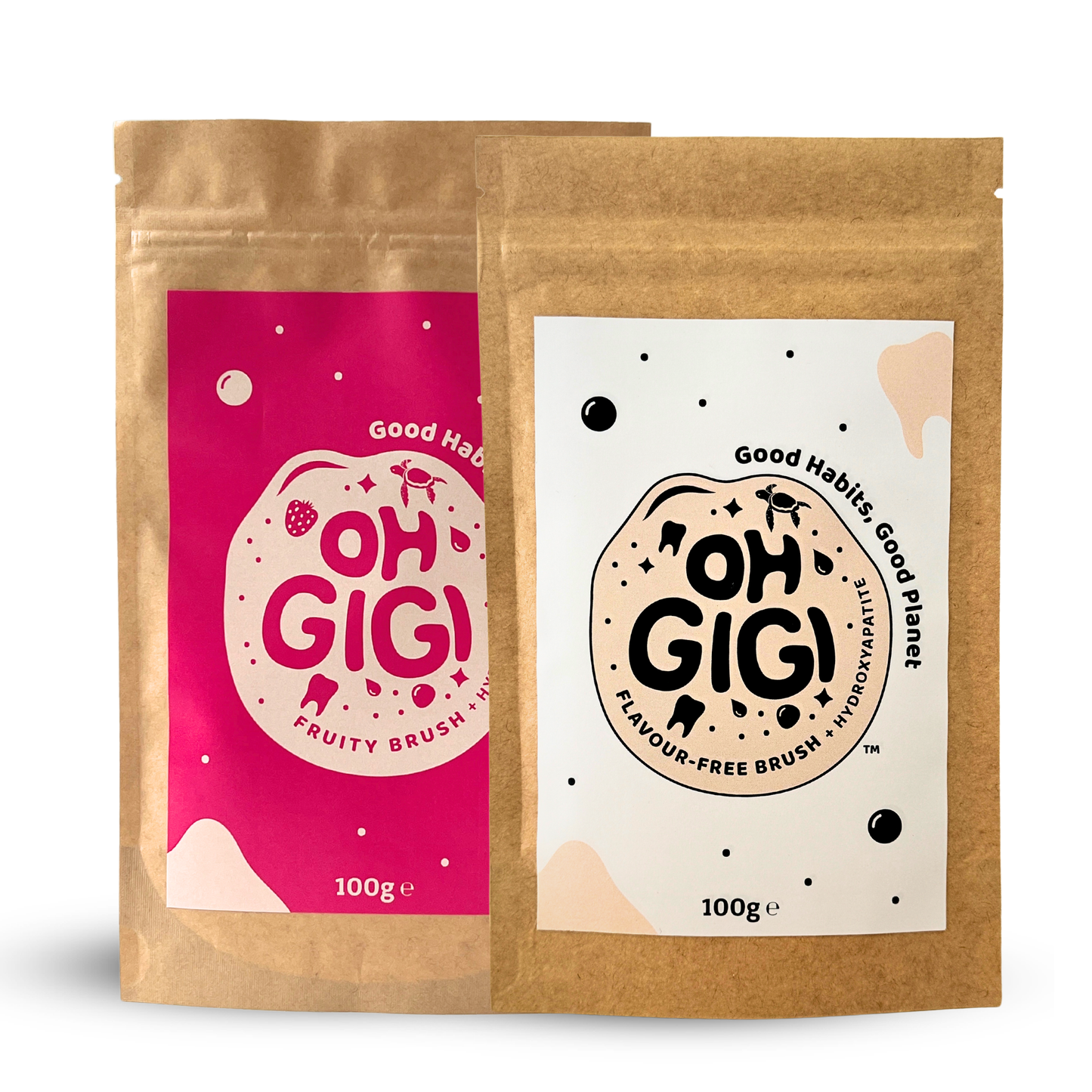 Hydroxyapatite Tooth Powder 2-Pack Refill (100g) Bundle