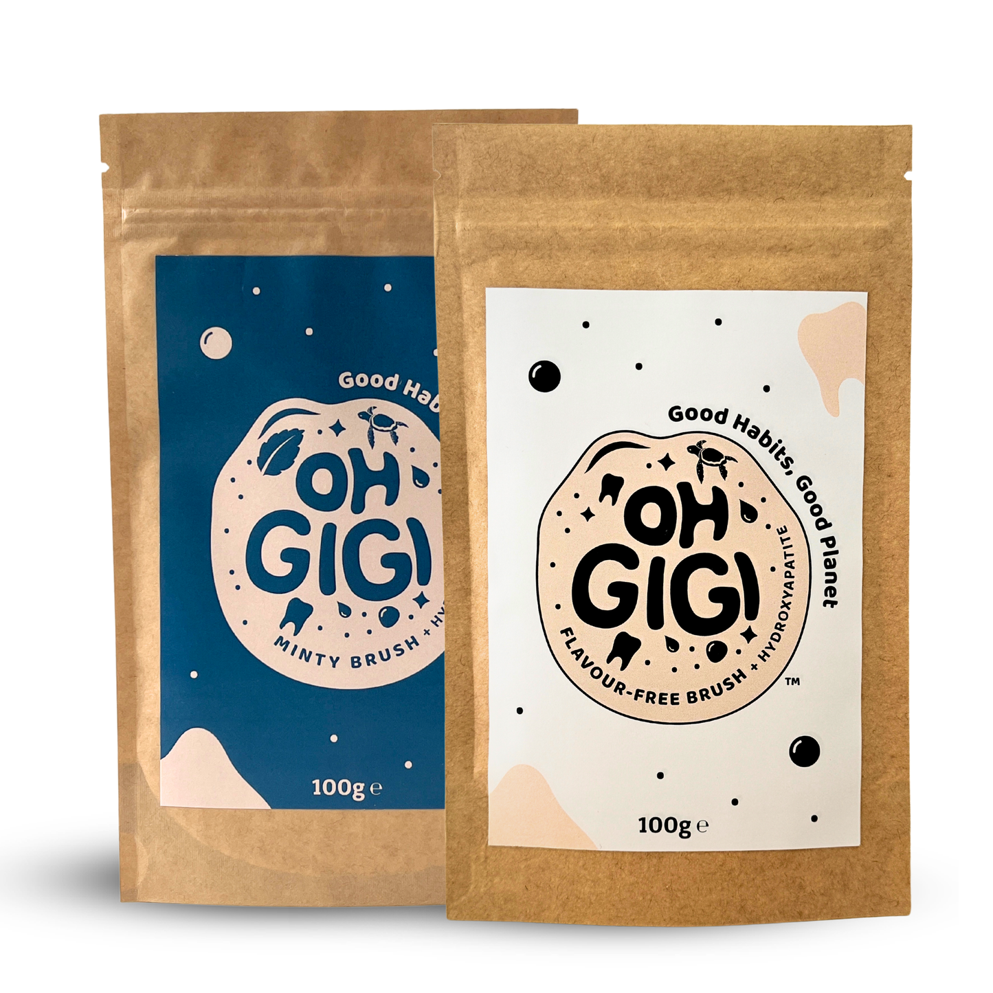 Hydroxyapatite Tooth Powder 2-Pack Refill (100g) Bundle