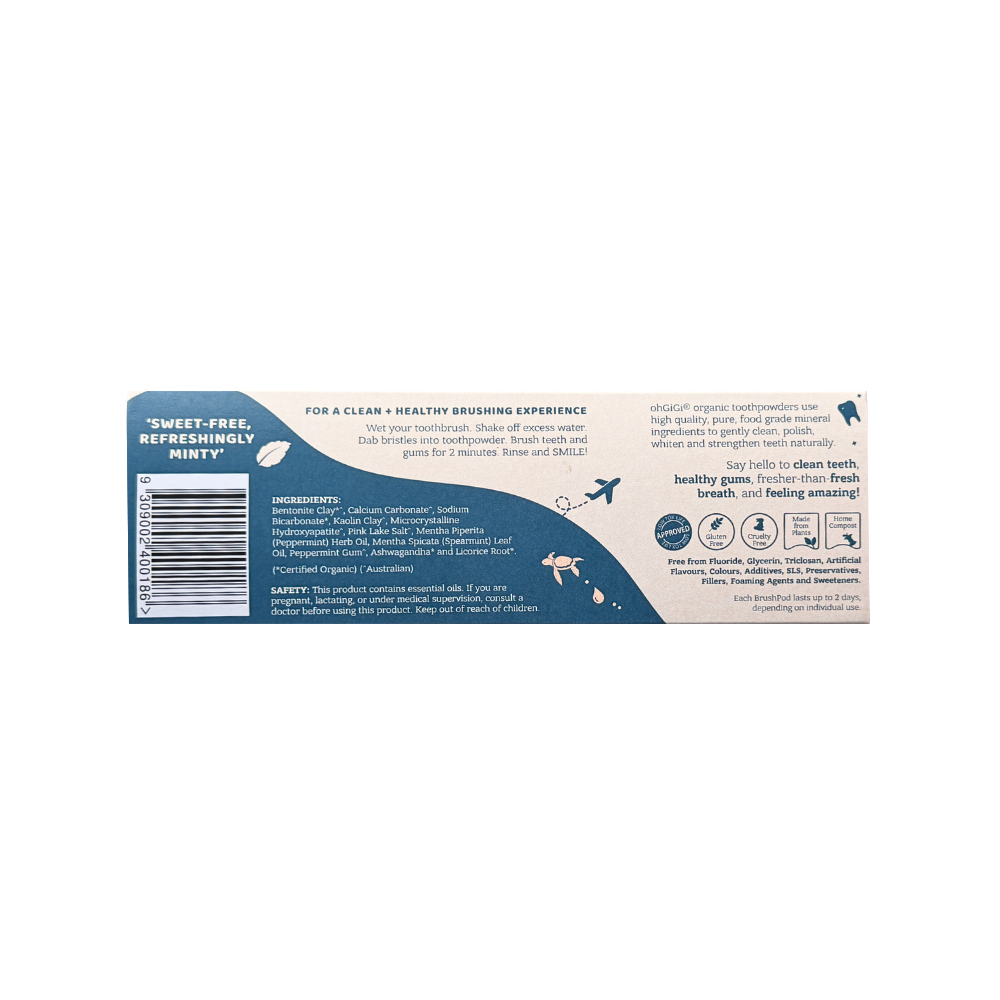 BrushPods - Hydroxyapatite Tooth Powder 'Minty Brush'