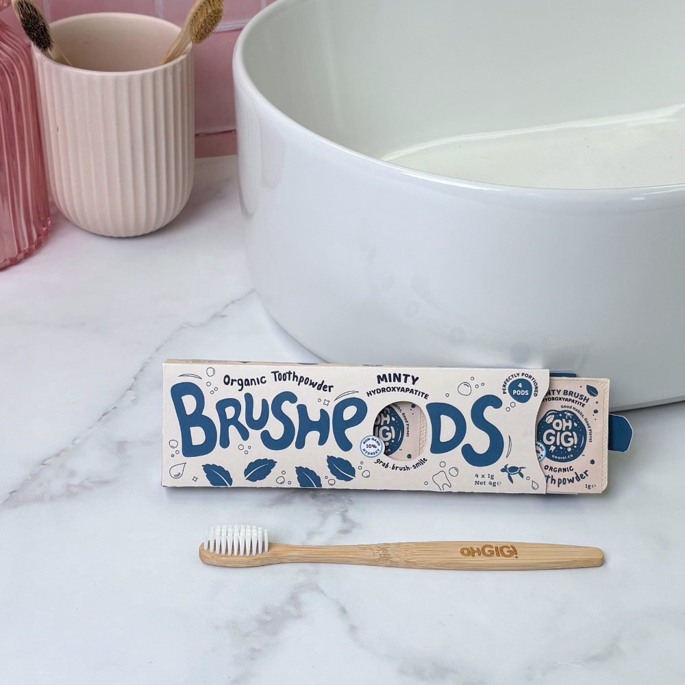 BrushPods - Hydroxyapatite Tooth Powder 'Minty Brush'