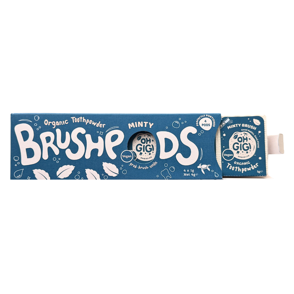 BrushPods - Organic Tooth Powder 'Minty Brush'