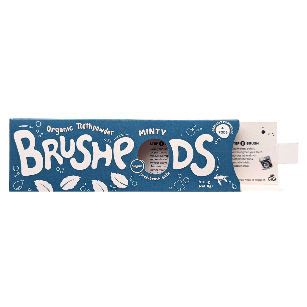 BrushPods - Organic Tooth Powder 'Minty Brush'