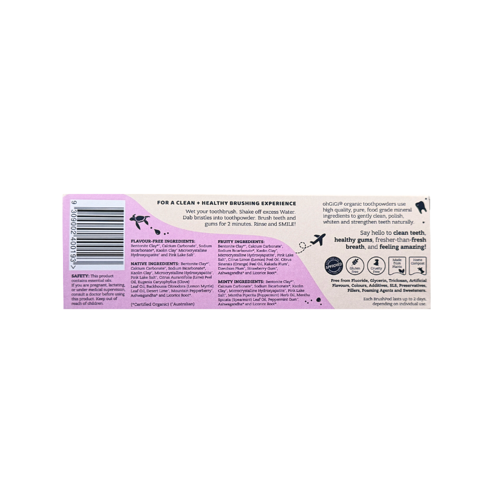BrushPods Hydroxyapatite Tooth Powder 'Variety Brush'