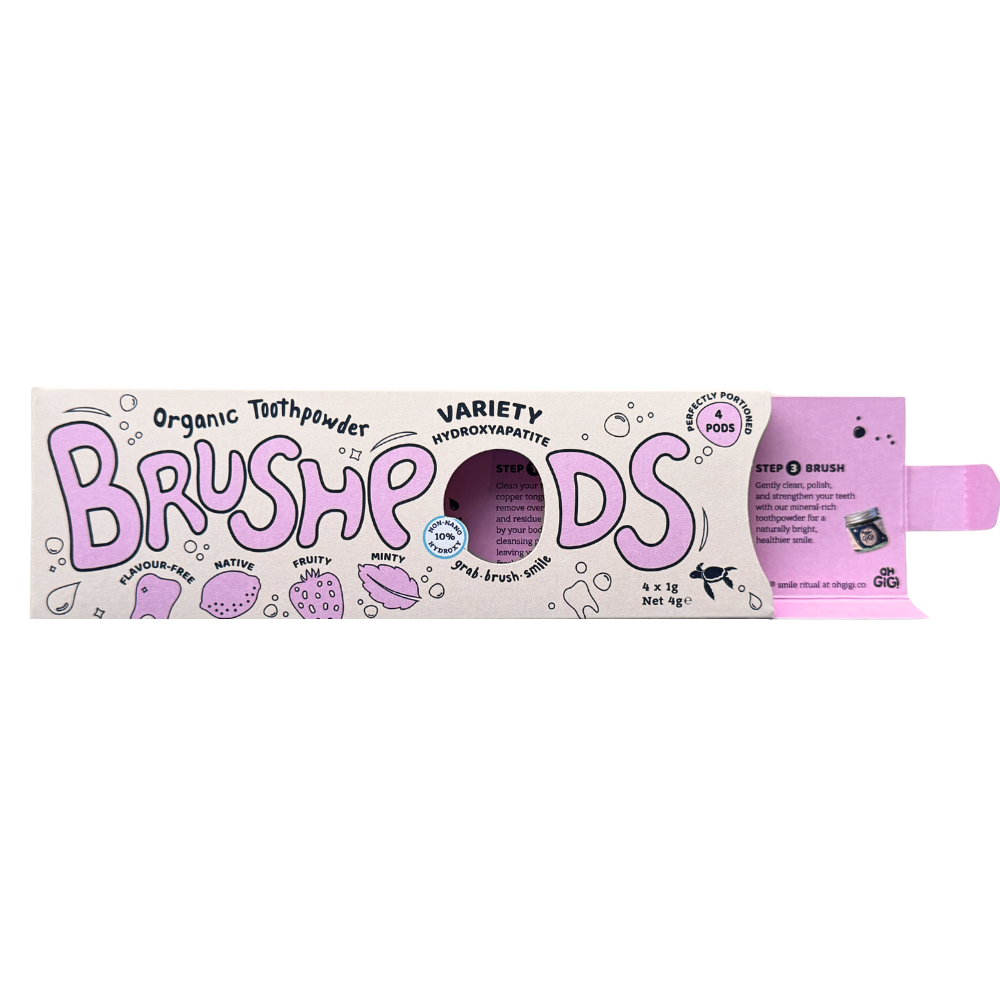 BrushPods Hydroxyapatite Tooth Powder 'Variety Brush'