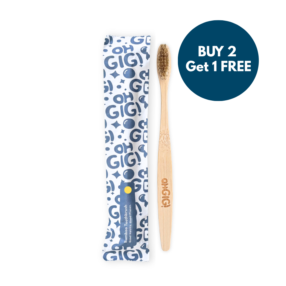 Bamboo Toothbrush - Boar Hair Bristle (Medium)