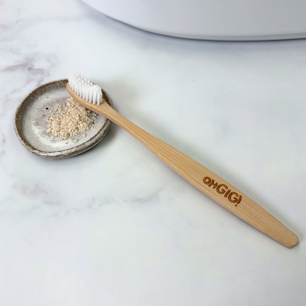 Bamboo Toothbrush - Castor Bean Oil Bristle (Soft)