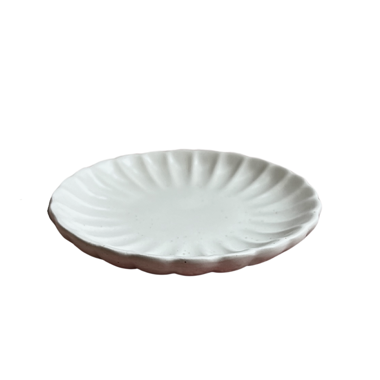 Toothpowder Ceramic Dish Patterned Cream
