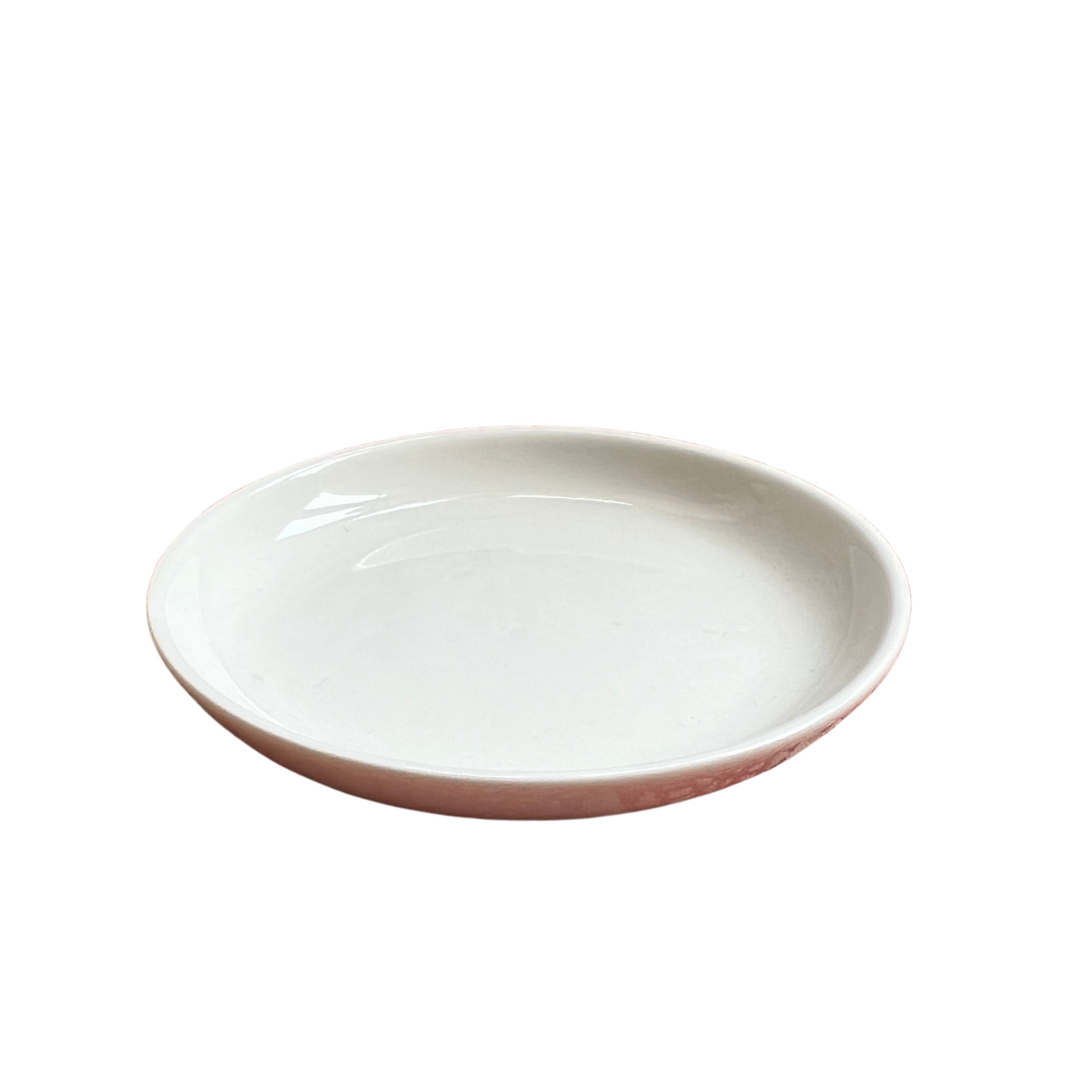 Toothpowder Ceramic Dish Plain White