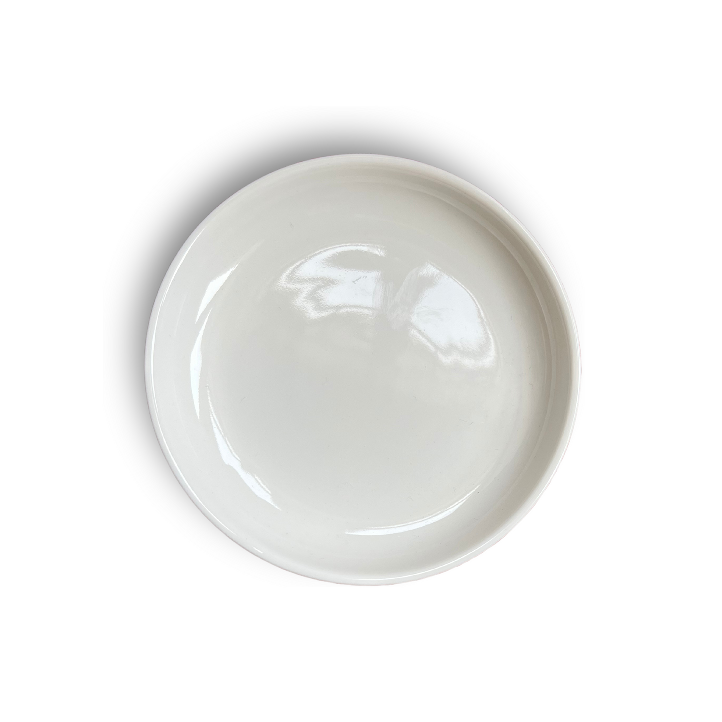 Toothpowder Ceramic Dish Plain White