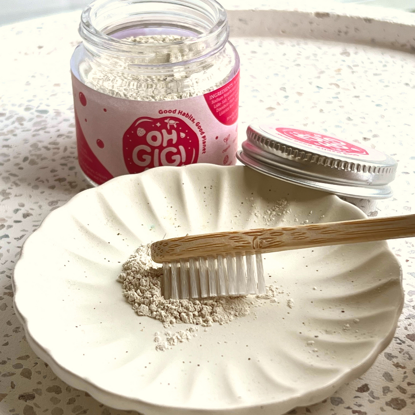 Organic Tooth Powder 'Fruity+ Brush'